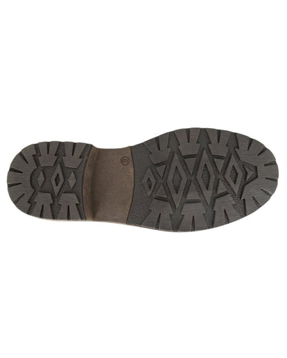 Dark Brown coloured Route 21 Mens Single Gusset Inside Zip Ankle Boots on white background 