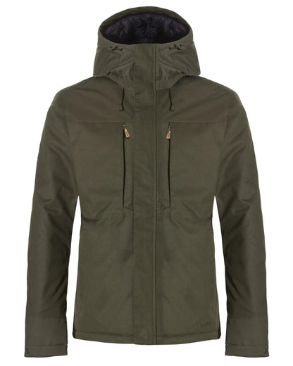 Olive Green Rovince Mens Ergoline Jacket on white background 