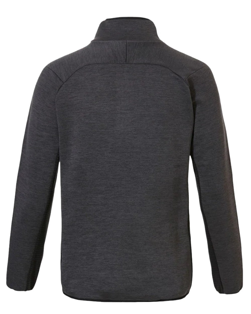 Grey Coloured Rovince Mens Ergoline Pullover Half Zip Fleece Jacket On A White Background 