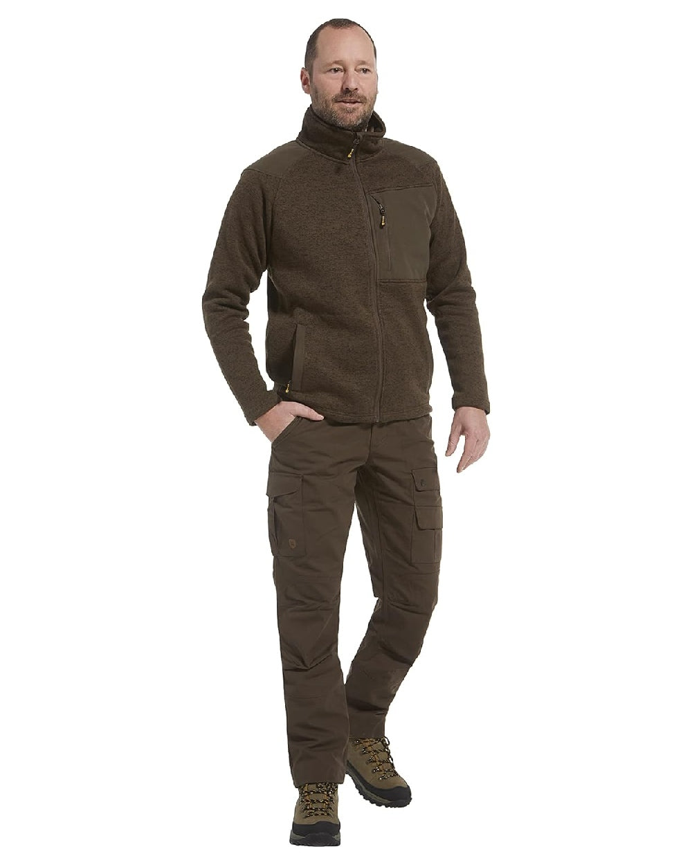 Olive Green coloured Rovince Mens Ergoline Trousers on white background 