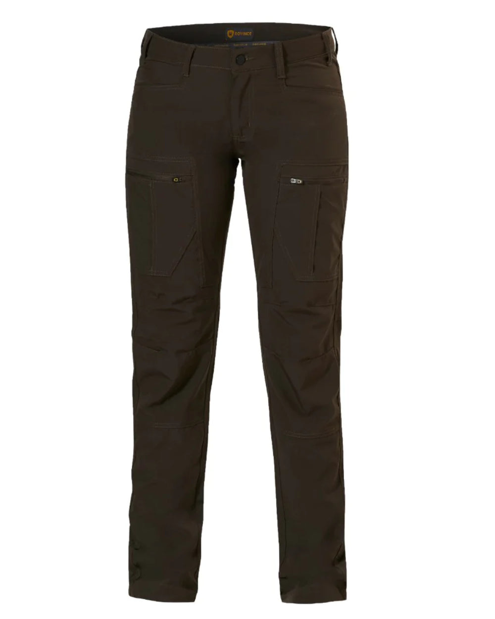 Olive Green Coloured Rovince Womens Savanna Trousers on white background 