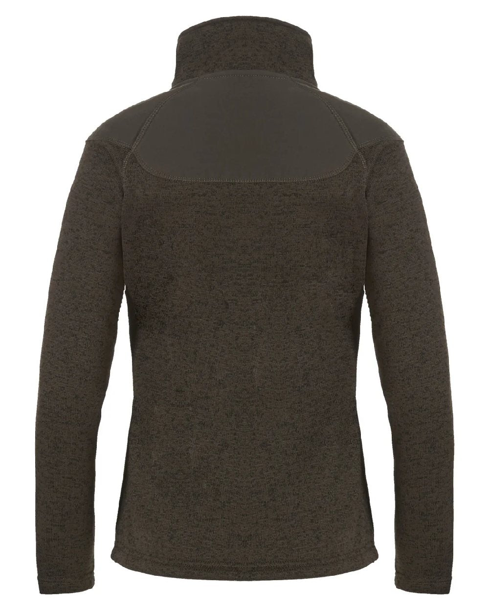 Olive Green coloured Rovince Womens Coarse Fleece Jacket on white background 