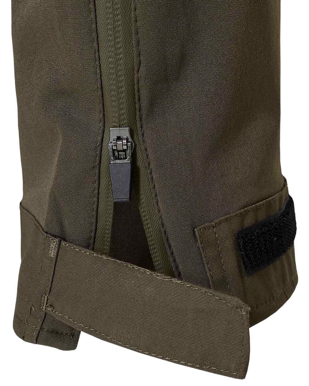 Olive coloured Rovince Womens Scotland Trousers on white background 
