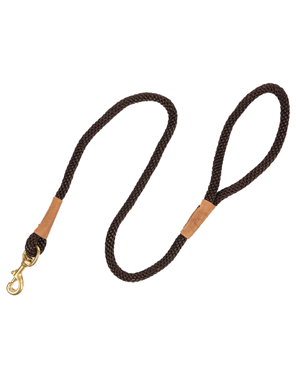 Mud coloured Ruff &amp; Tumble Dog Clip Leads on white background 