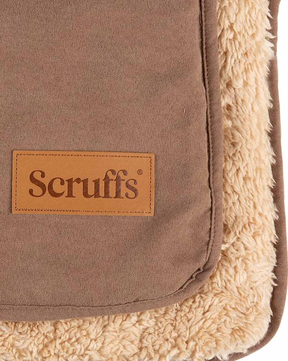 Caramel Brown coloured Scruffs Snuggle Blanket on white background 