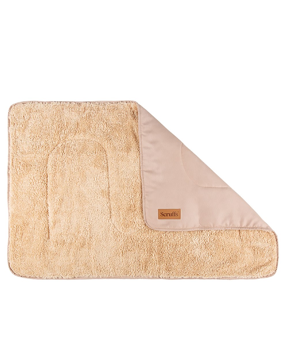 Desert Sand coloured Scruffs Snuggle Blanket on white background 