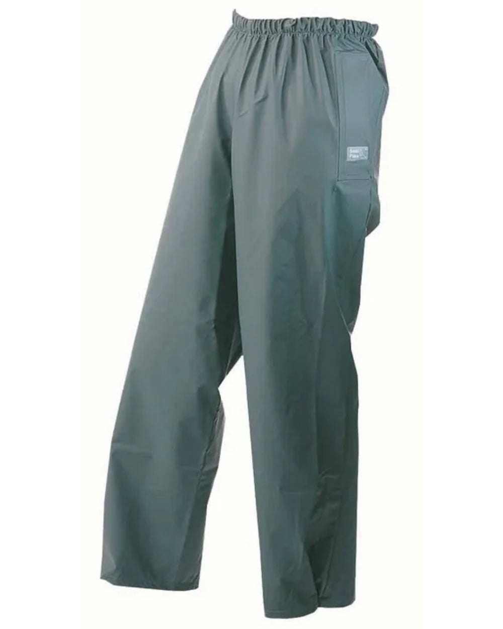 Olive Green coloured Seal Flex Overtrousers on white background 