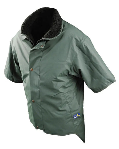 Olive Green coloured Seal Flex Short Sleeved Vest on white background 