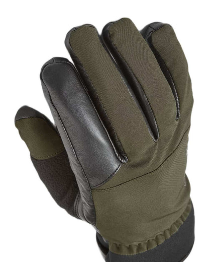 Olive Coloured Sealskinz Fordham Waterproof All Weather Hunting Glove on white background 