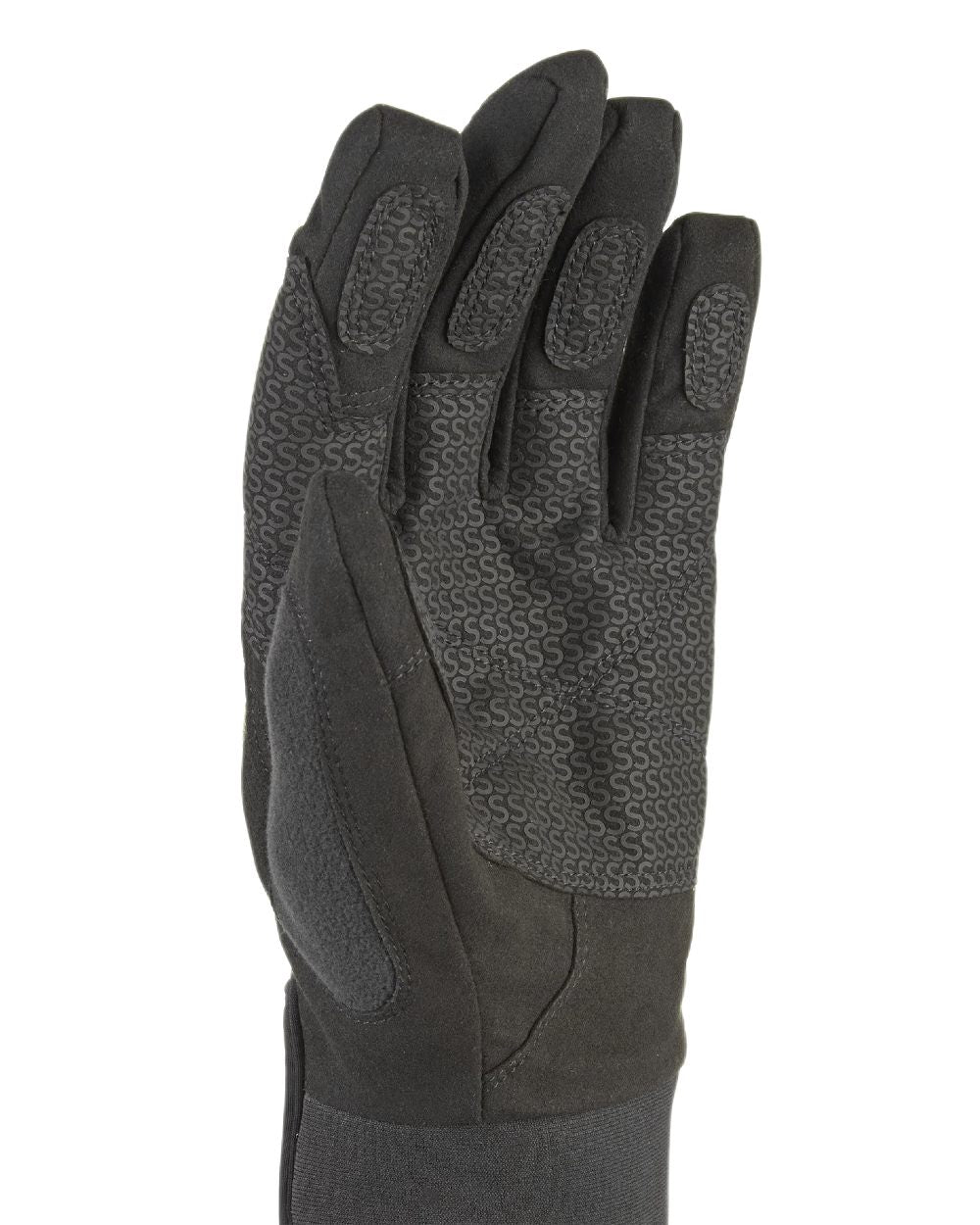 Olive Coloured Sealskinz Harling Waterproof All Weather Glove on white background 
