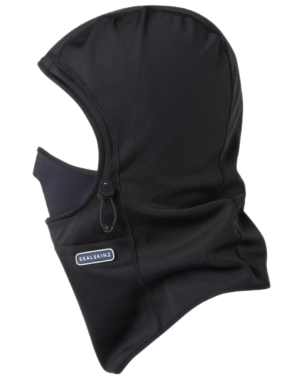 Black coloured Sealskinz Beetley Waterproof All Weather Head Gaiter on white background 