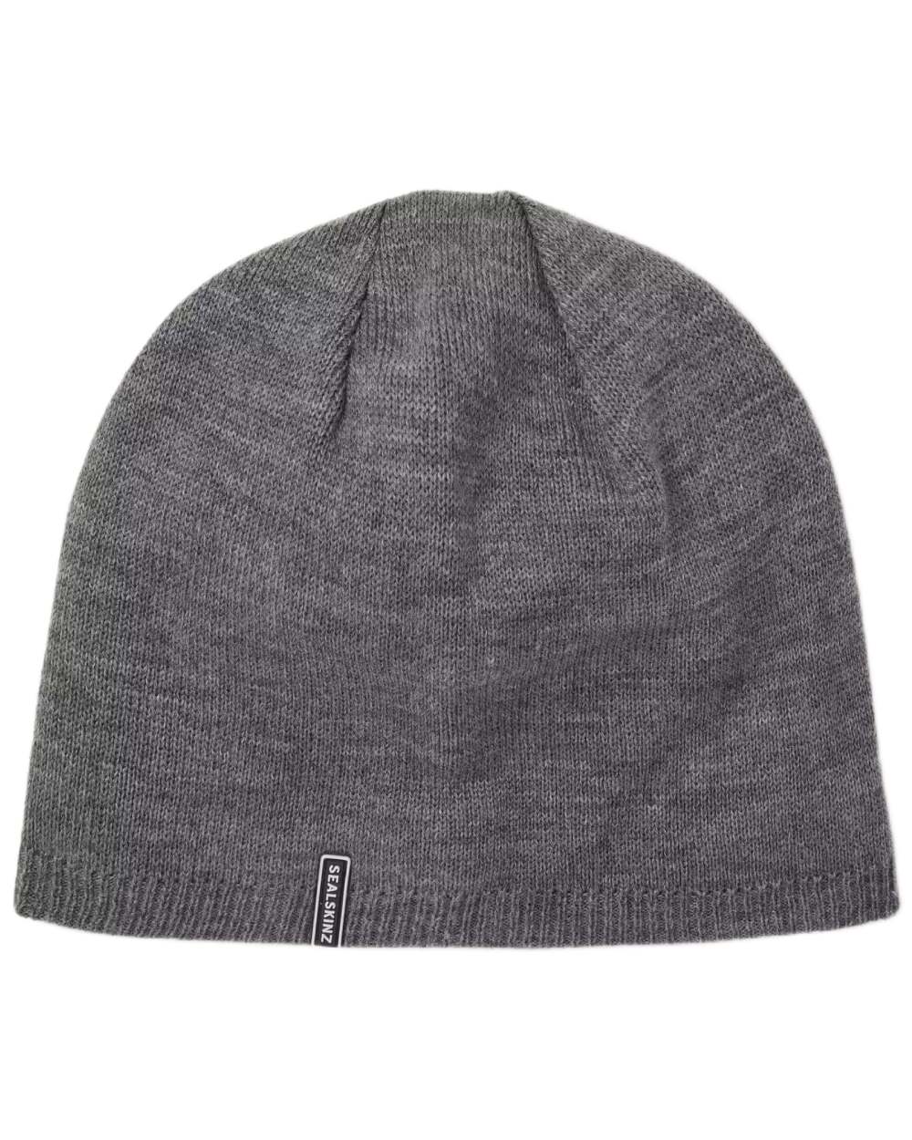 Grey coloured Sealskinz Cley Waterproof Cold Weather Beanie on white background 