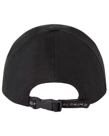 Black coloured Sealskinz Marham Waterproof Oiled Canvas Cap on white background 
