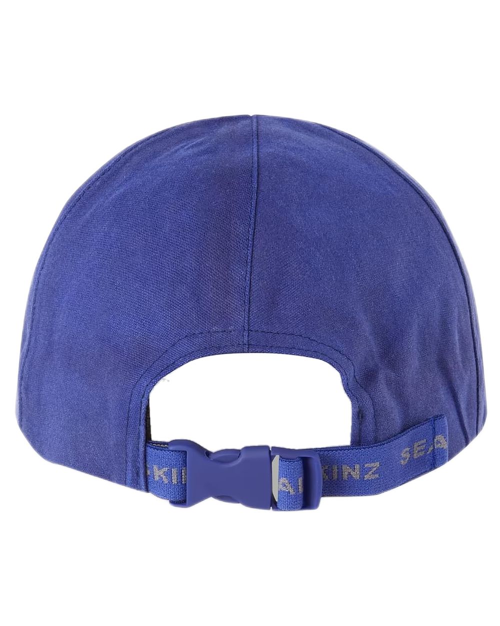  Navy coloured Sealskinz Marham Waterproof Oiled Canvas Cap on white background 