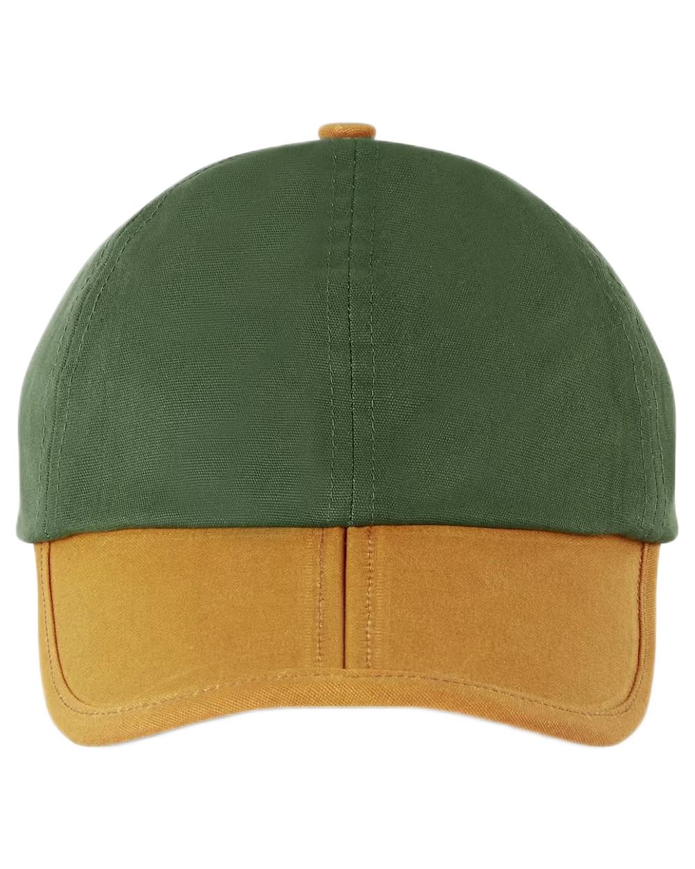 Olive coloured Sealskinz Marham Waterproof Oiled Canvas Cap on white background 