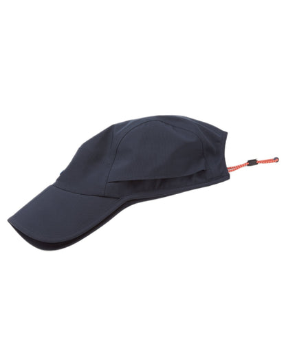 Navy coloured Sealskinz Poringland Waterproof Peak Plain Hiking Cap on white background 
