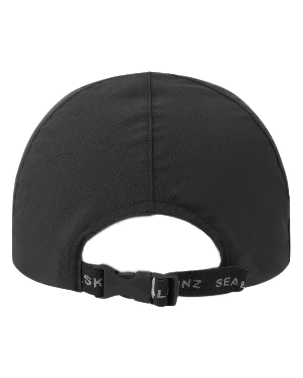 Black coloured Sealskinz Salle Waterproof Foldable Peak Cap on white background 