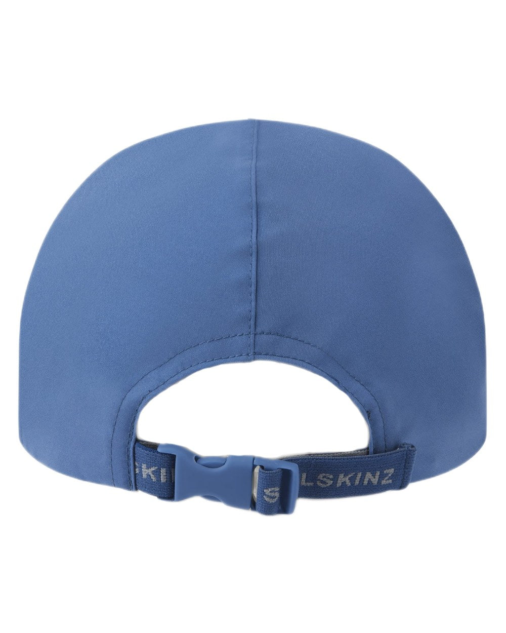 Blue coloured Sealskinz Salle Waterproof Foldable Peak Cap on white background 