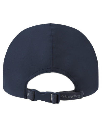 Navy coloured Sealskinz Salle Waterproof Foldable Peak Cap on white background 
