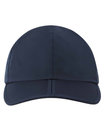 Navy coloured Sealskinz Salle Waterproof Foldable Peak Cap on white background 