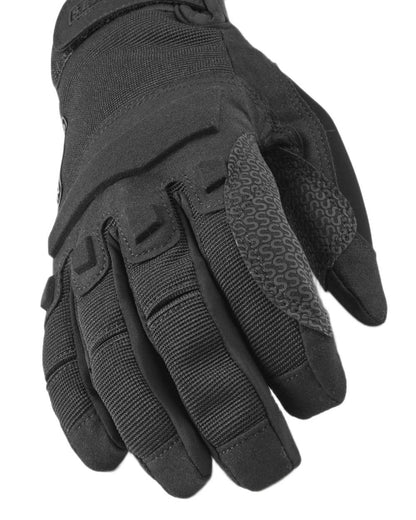 Black coloured Sealskinz Sutton Waterproof All Weather MTB Gloves on white background 