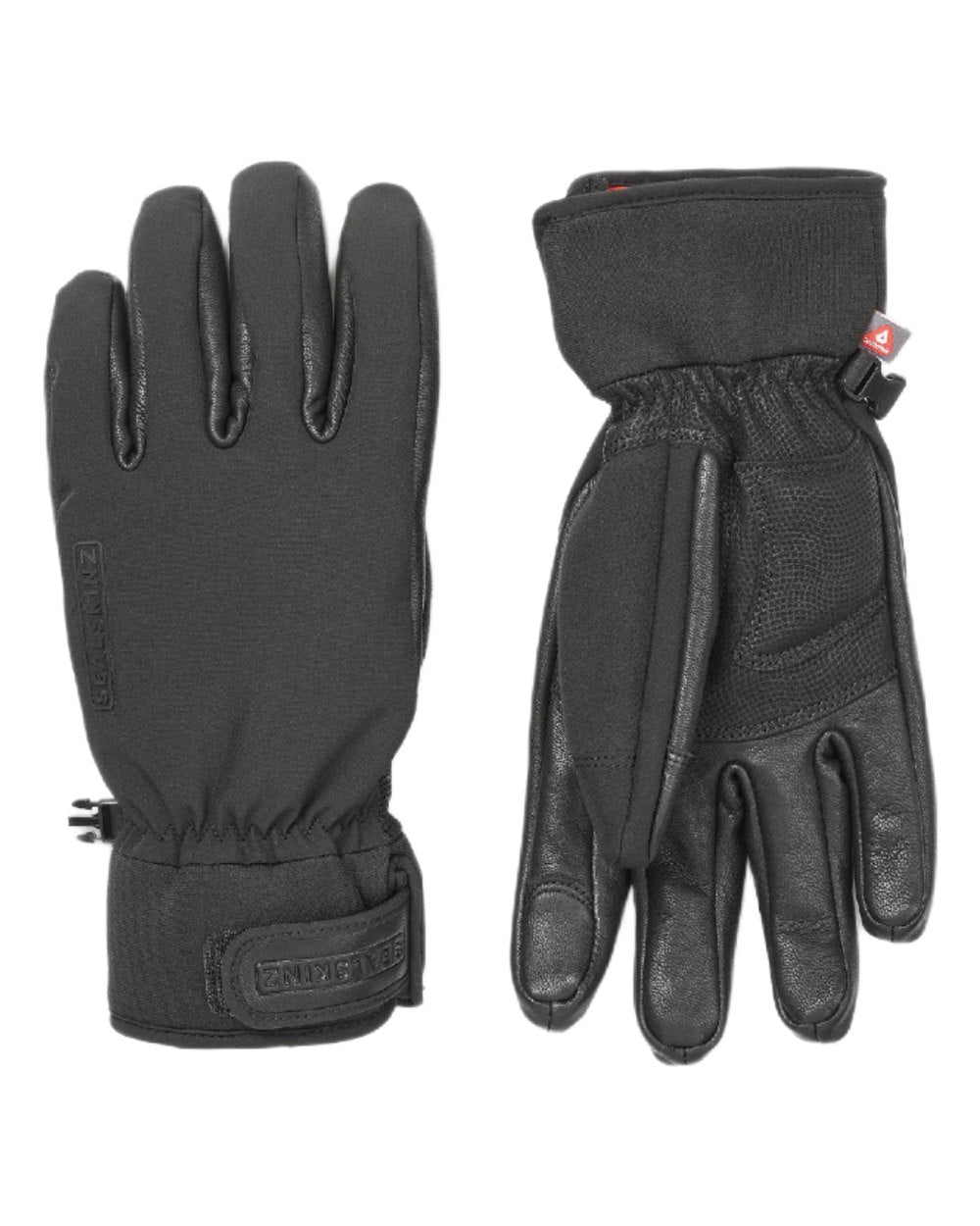 Black coloured Sealskinz Witton Waterproof Extreme Cold Weather Gloves on white background 