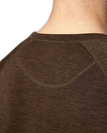 Demitasse Brown Coloured Seeland Active Short Sleeve T-Shirt on White background 