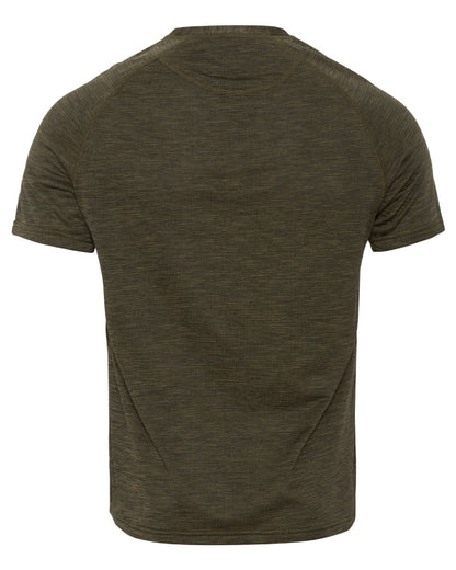Pine Green Coloured Seeland Active Short Sleeve T-Shirt on White background 