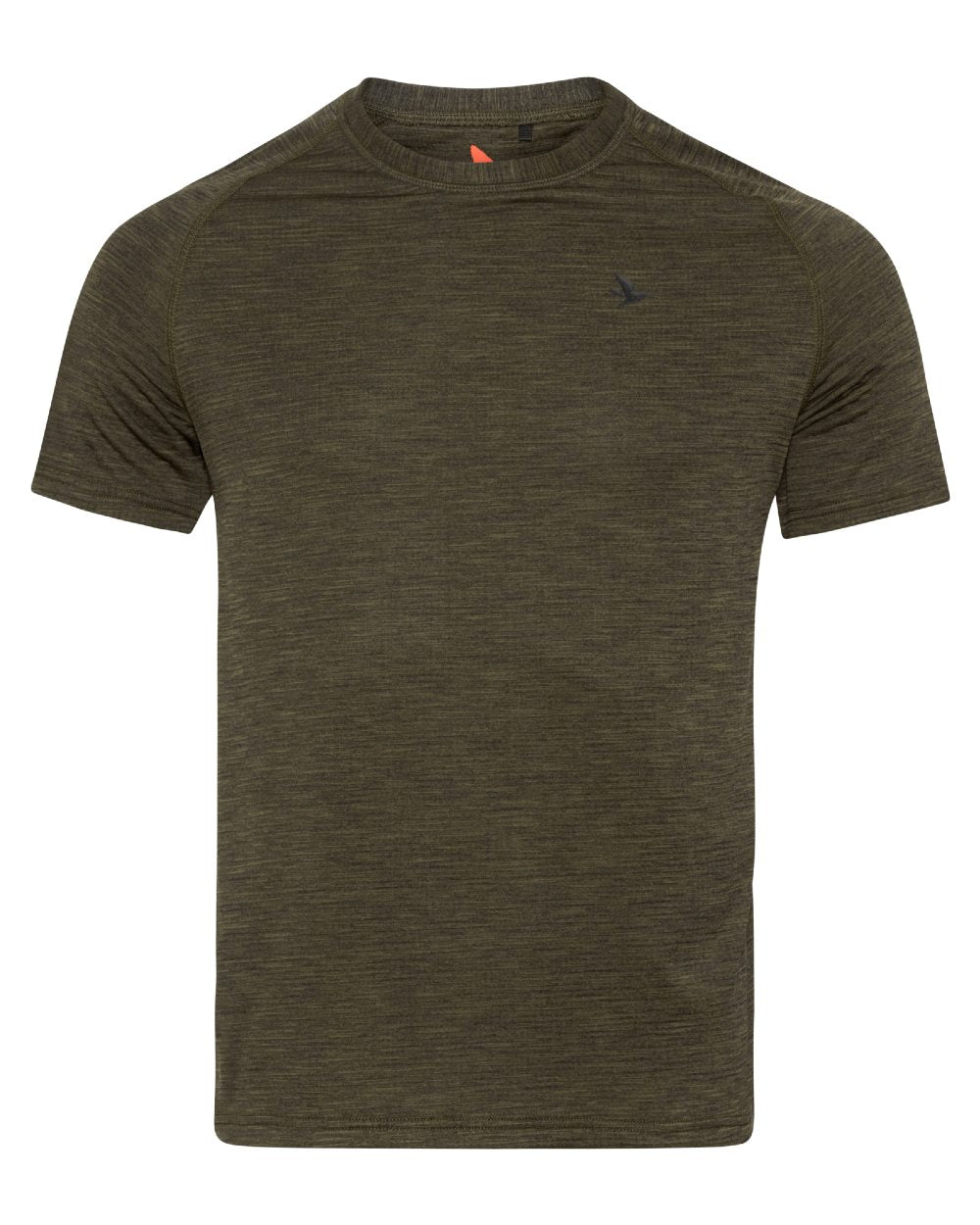 Pine Green Coloured Seeland Active Short Sleeve T-Shirt on White background 