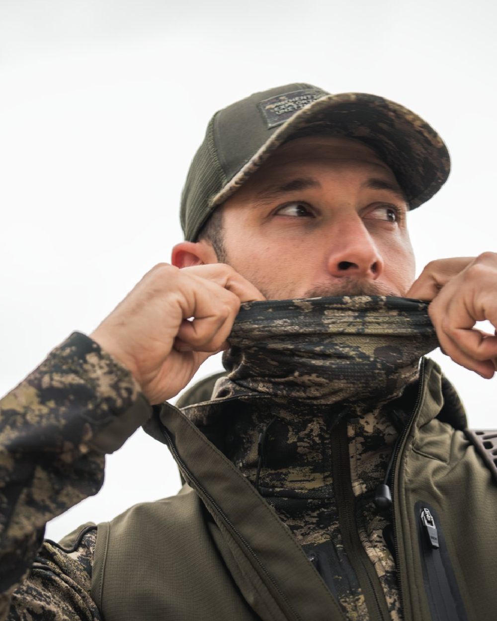 InVis MPC Green Coloured Seeland Aero Camo Cover Set on outdoor  background 