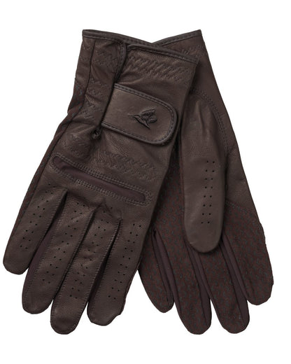 Chocolate Torte Coloured Seeland Aim Shooting Gloves on white background 