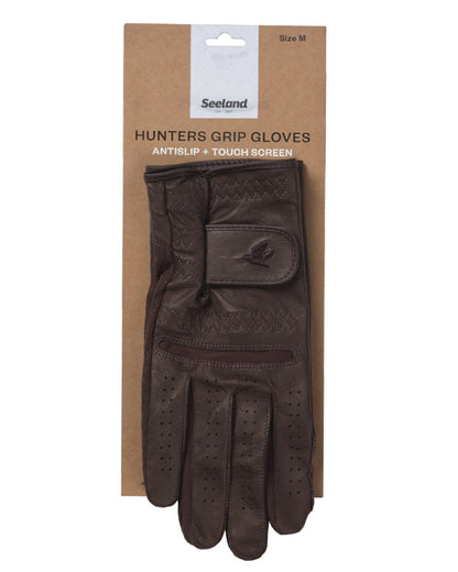 Chocolate Torte Coloured Seeland Aim Shooting Gloves on white background 