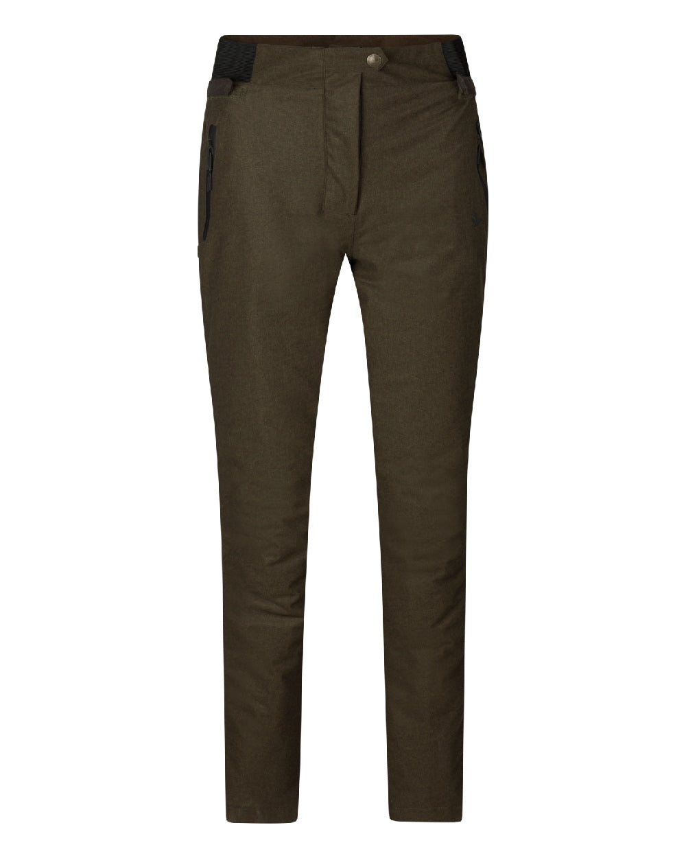 Pine Green Demitasse Brown Coloured Seeland Avail Aya Insulated Trousers on white background 