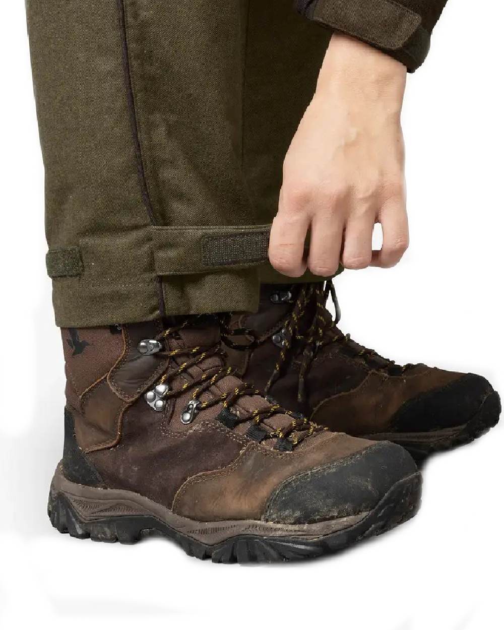 Pine Green Demitasse Brown Coloured Seeland Avail Aya Insulated Trousers on white background 