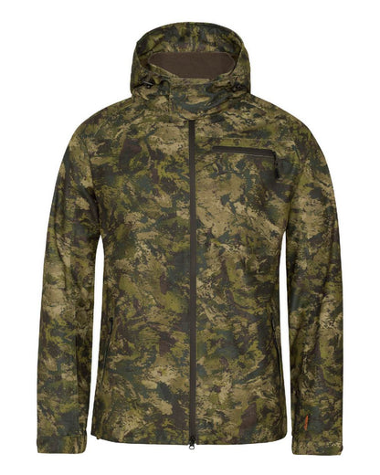 InVis Green Coloured Seeland Avail Camo Jacket on white background 