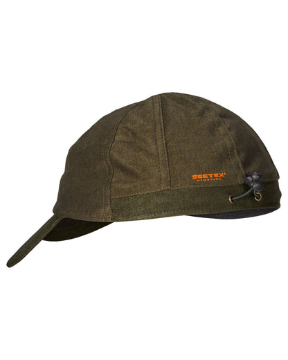 Pine Green Melange Coloured Seeland Avail Cap on white background 