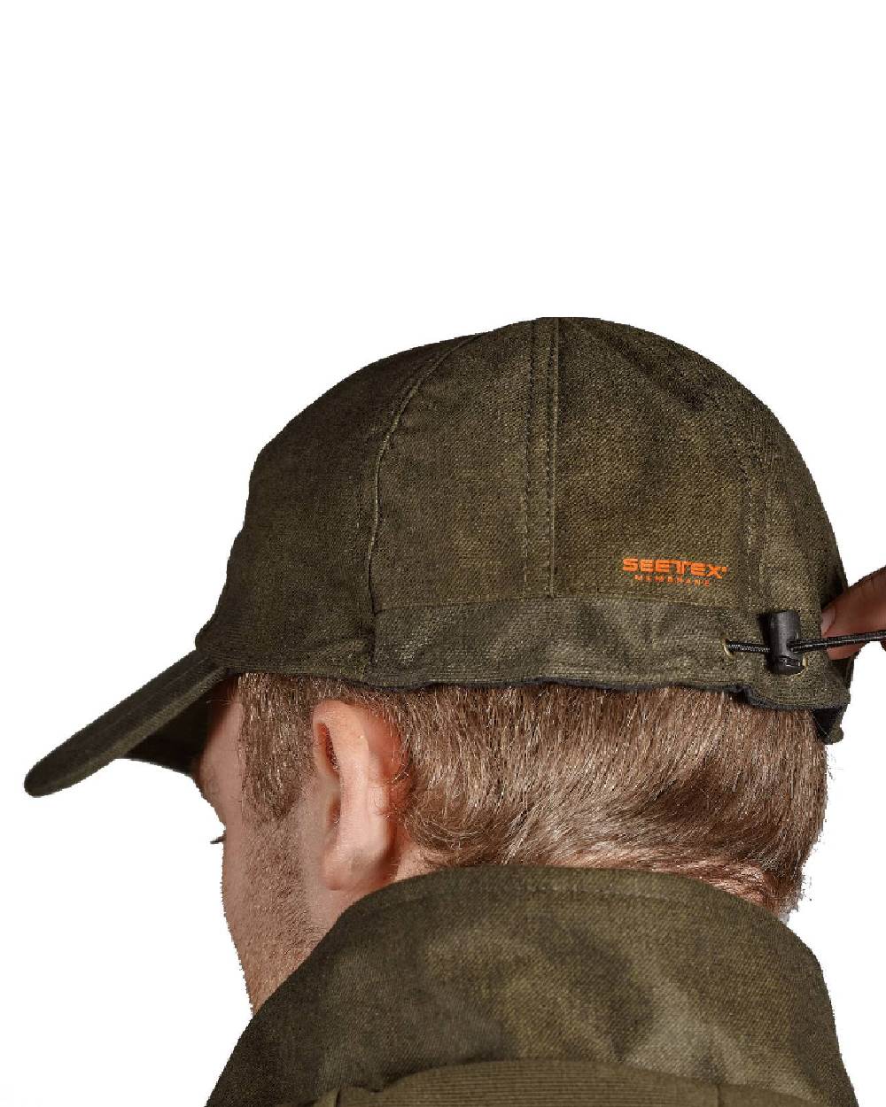 Pine Green Melange Coloured Seeland Avail Cap on white background 