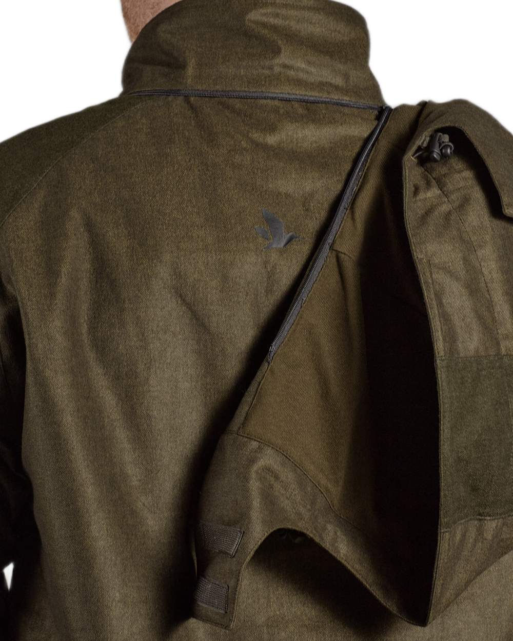 Pine Green Melange coloured Seeland Avail Jacket on white background 