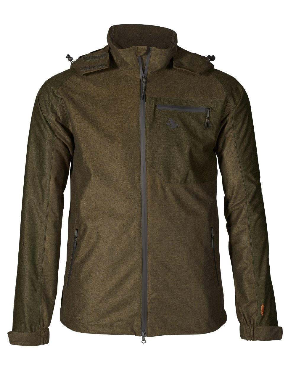 Pine Green Melange coloured Seeland Avail Jacket on white background 