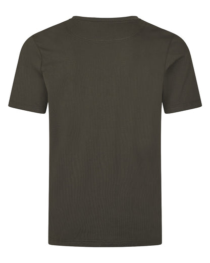 Pine Green coloured Seeland BGH T-Shirt on white background 