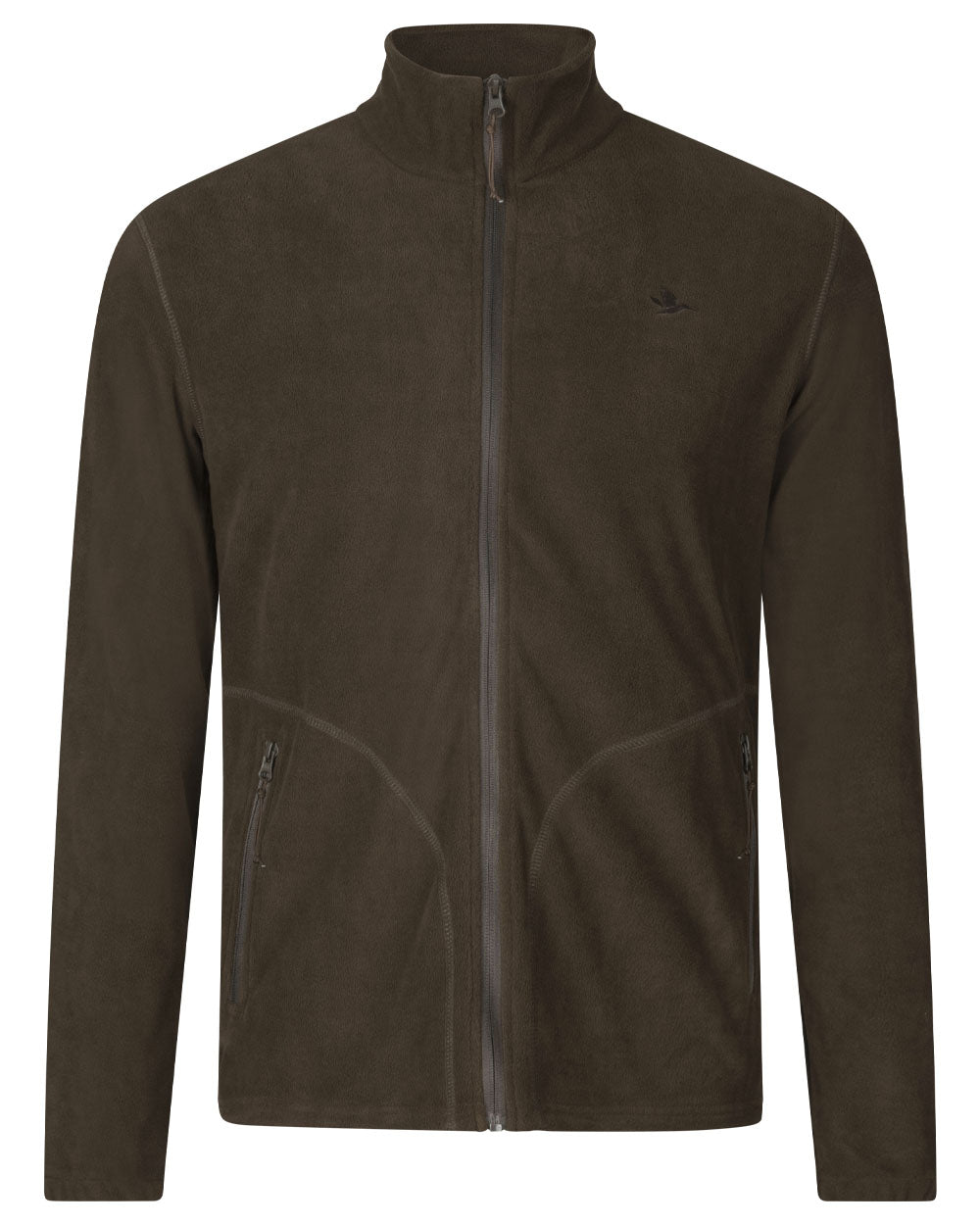 Brown Coloured Seeland Benjamin Fleece on white background 