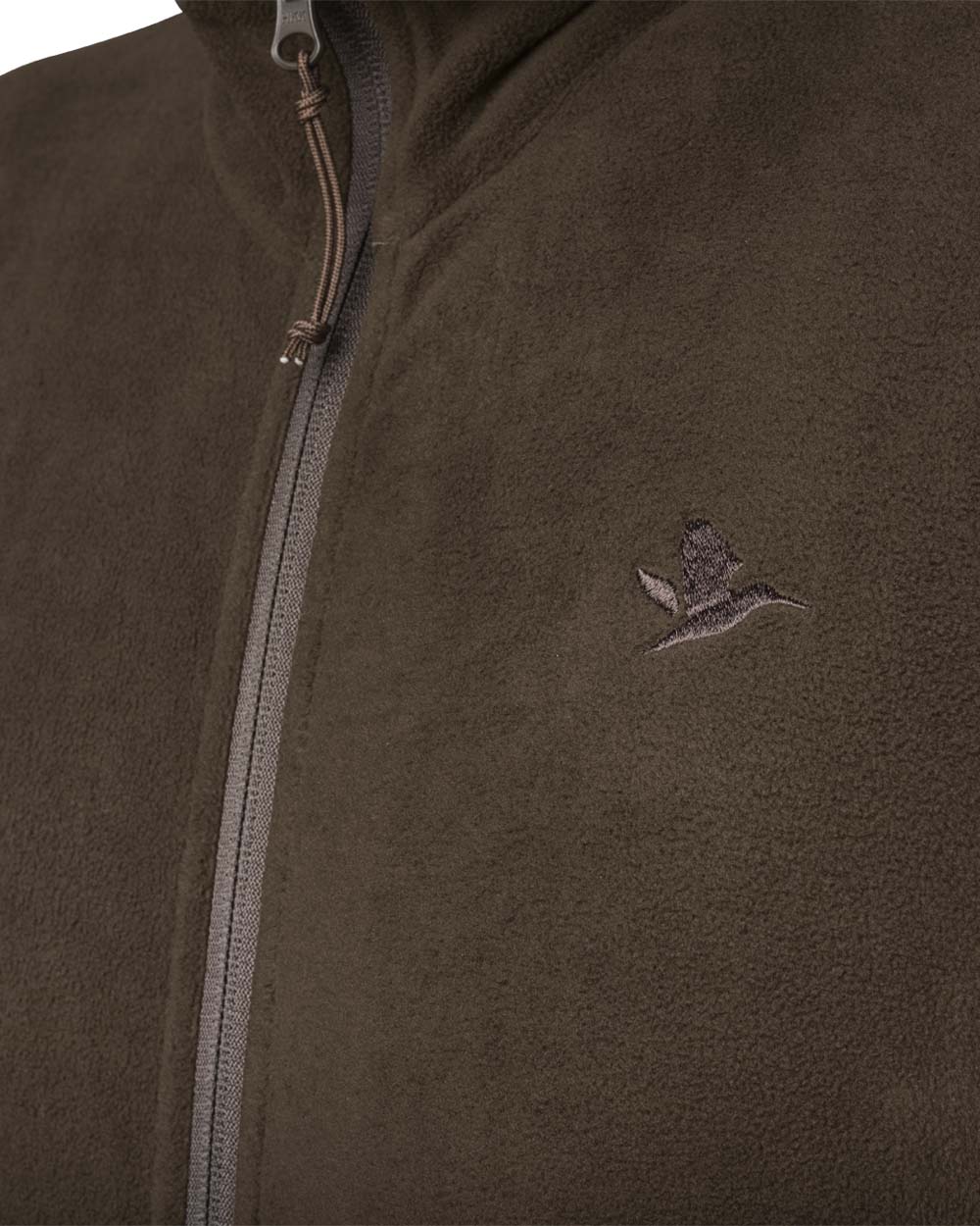 Brown Coloured Seeland Benjamin Fleece on white background 