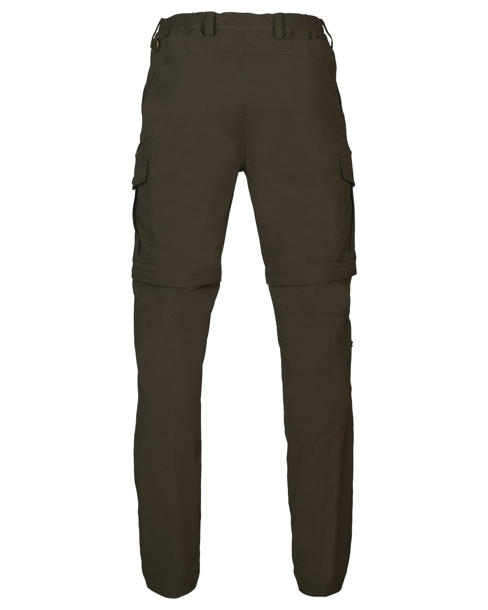 Grizzly Brown coloured Seeland Birch Zip-Off Trousers on white background 