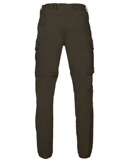 Grizzly Brown coloured Seeland Birch Zip-Off Trousers on white background 