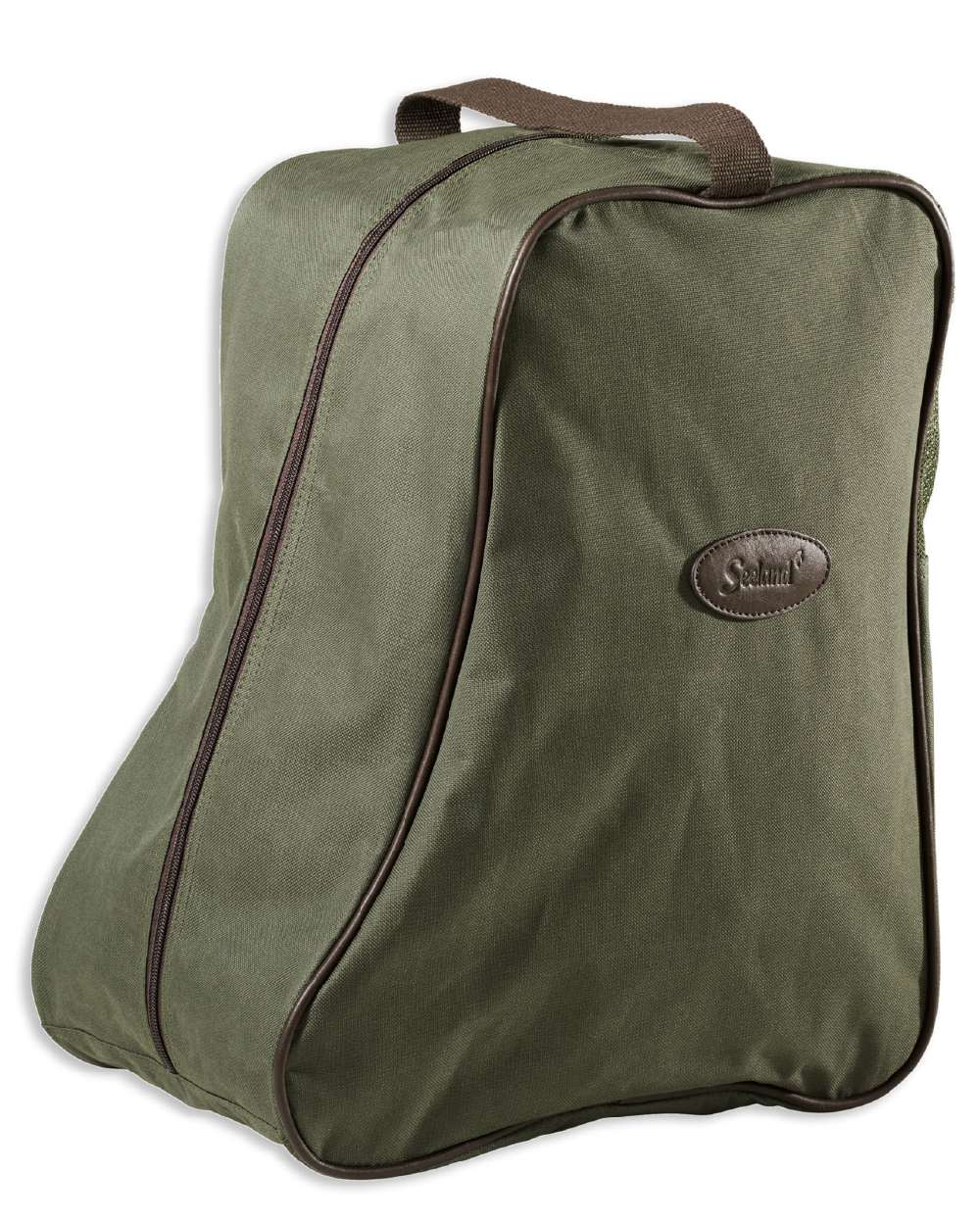 Green coloured Seeland Boot Bag on white background 