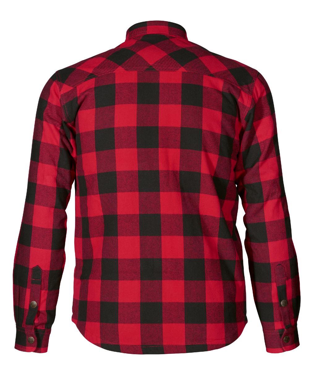 Red Check Coloured Seeland Canada Quilted Shirt on White background 