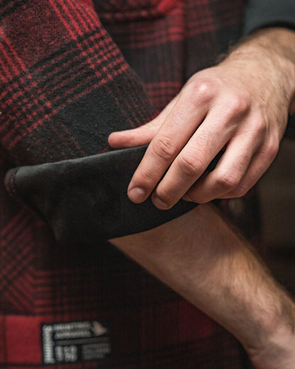 Red Check Coloured Seeland Canada Yukon Shirt on outdoor background 