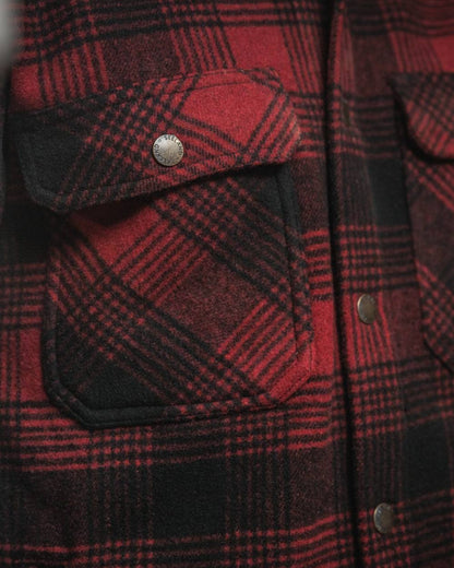 Red Check Coloured Seeland Canada Yukon Shirt on outdoor background 