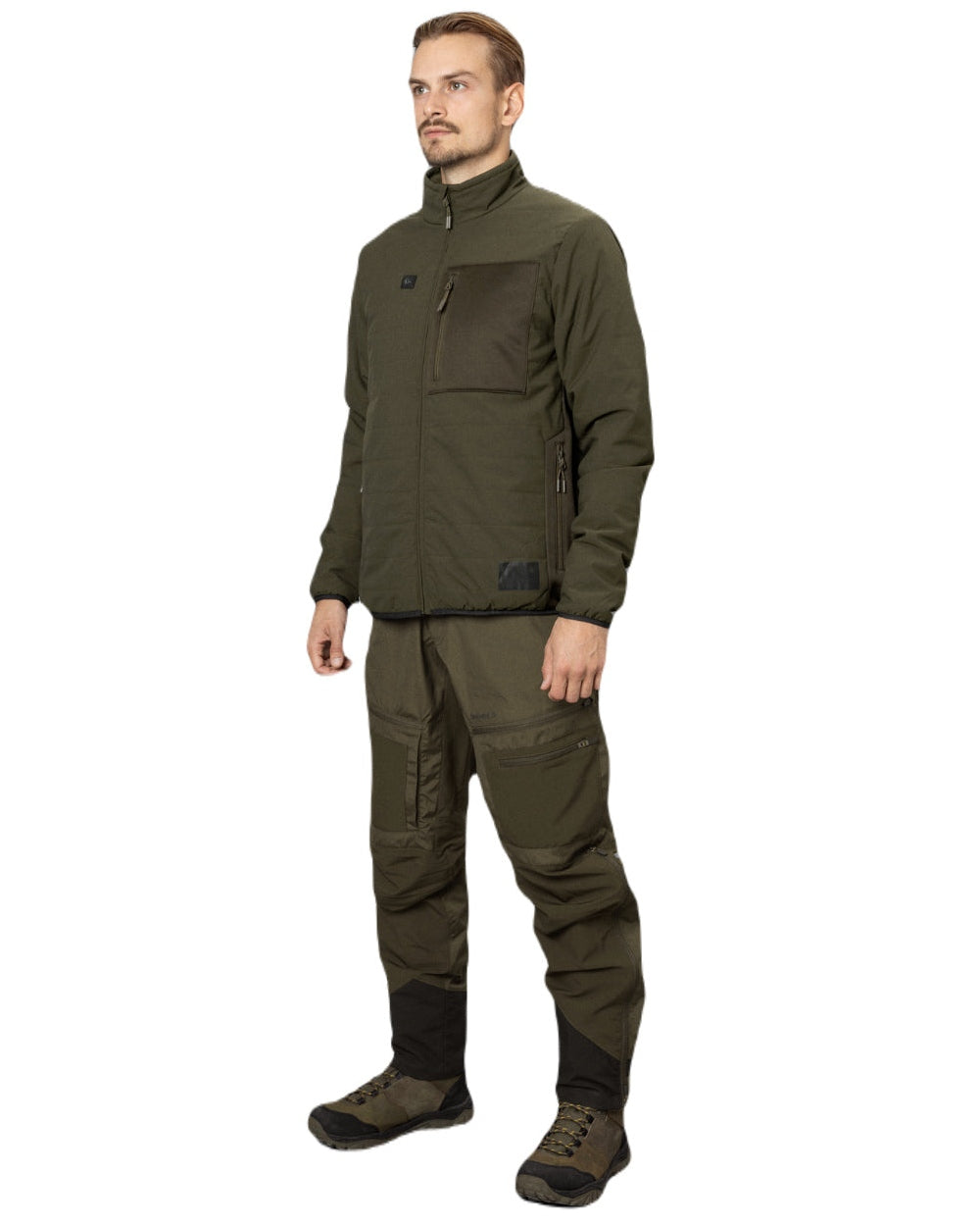 Pine Green Coloured Seeland Celsius Heat Jacket on white background 