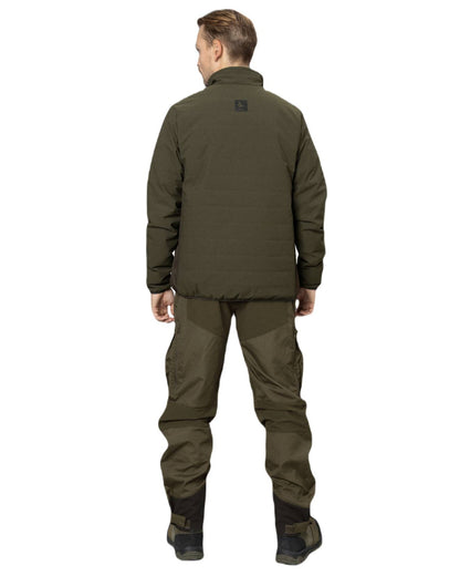 Pine Green Coloured Seeland Celsius Heat Jacket on white background 